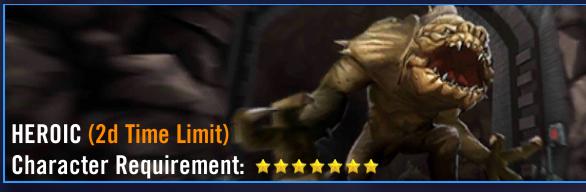 SWGOH The Pit (Rancor) Heroic Raid